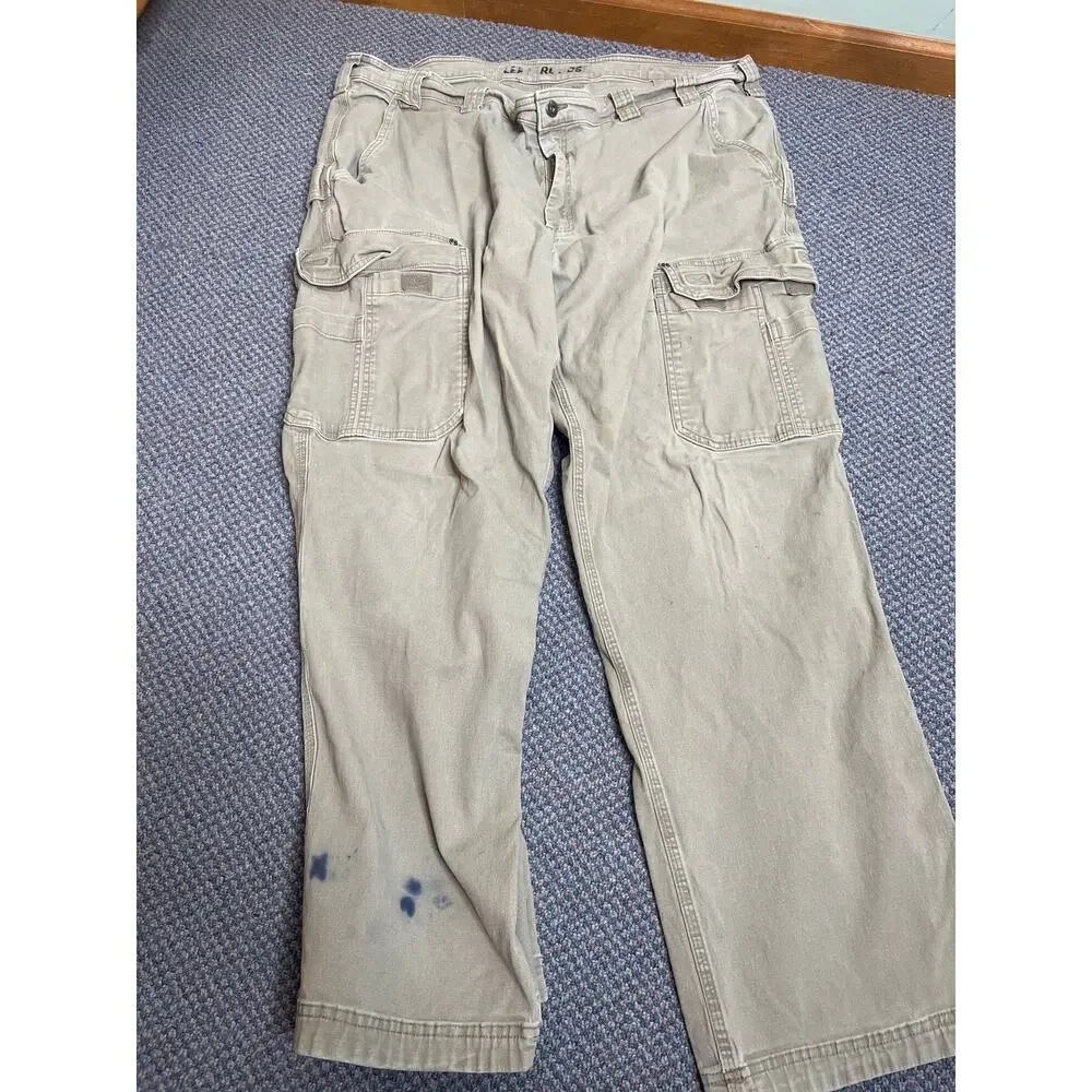 Duluth Trading Co Khaki Cargo Pant 44x34